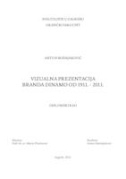 Vizualna prezentacija branda Dinamo od 1911. : 2011.