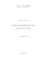 Utjecaj prirasta RTV na kvalitetu tiska