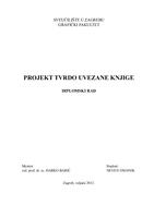 Projekt tvrdo uvezane knjige