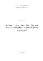 Redukcija buke aktivnom zaštitom u rotacijskom tiskarskom stroju