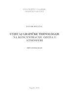 Utjecaj grafičke tehnologije na koncentraciju ozona u atmosferi