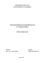 Transformacija informacija u fleksotisku