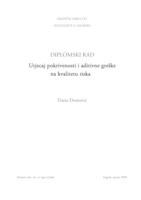 Utjecaj pokrivenosti i aditivne greške na kvalitetu tiska