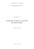 Istraživanje kvalitete fleksotiska