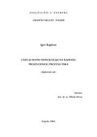 Utjecaj novih tehnologija na razradu proizvodnog procesa tiska