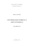 Upotreba raw formata u hdr fotografiji