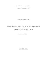 Strategija digitalizacije i obrade vizualnih sadržaja