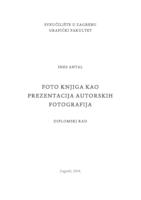 Foto knjiga kao prezentacija autorskih fotografija