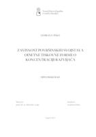 Zavisnost površinskih svojstava ofsetne tiskovne forme o koncentraciji razvijača