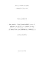 Primjena gradijentne metode u proučavanju kvalitete ruba otisnutog rasterskog elementa