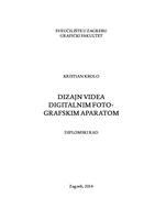 Dizajn videa digitalnim fotografskim aparatom