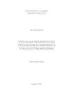 Vizualna prezentacija tipografskih smjernica u različitim medijima


