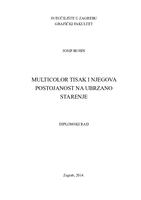 Multicolor tisak i njegova postojanost na ubrzano starenje