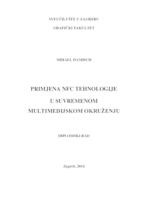 Primjena NFC tehnologije u suvremenom multimedijskom okruženju


