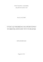 Utjecaj vremena na prirodno starenje instant fotografije