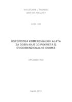 Usporedba komercijalnih alata za dobivanje 3D pokreta iz dvodimenzionalne snimke 


