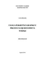 Uloga pokretne grafike u prezentaciji identiteta tvrtke