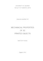 Mechanical properties of 3D printed objects