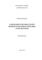 Karakterizacija procesnih i besprocesnih tiskovnih formi za plošni tisak