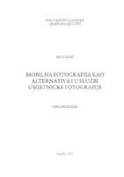 Mobilna fotografija kao alternativa i u službi umjetničke fotografije