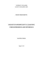 Design of an efficient e-learning user experience and interface