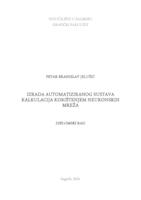 Izrada automatiziranog sustava kalkulacija korištenjem neuronskih mreža