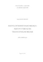 Razvoj interneta kao medija i njegov utjecaj na tradicionalne medije