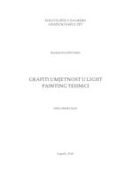 Grafiti umjetnost u light painting tehnici