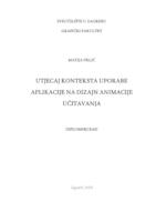 Utjecaj konteksta uporabe aplikacije na dizajn animacije učitavanja