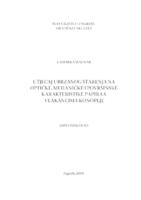 Utjecaj ubrzanog starenja na optičke, mehaničke i površinske karakteristike papira s vlakancima konoplje