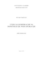 Utjecaj gemifikacije na monetizaciju web aplikacije