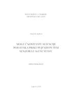 Mogućnost vizualizacije podataka prikupljenih putem senzora u IoT sustavu