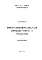 Employer branding hrvatskih IT tvrtki s fokusom na fotografiju