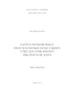 Načini upotrebe boja u digitalnom okruženju i njihov utjecaj na efikasnost i organizaciju rada