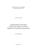 Oblikovanje vizualnog identiteta obrta za izradu smrznutih pekarskih proizvoda