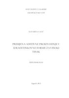 Primjena aditivne proizvodnje u izradi tiskovne forme za visoki tisak