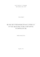 Reakcije termokromnog otiska u funkciji indikatora okolišne temperature