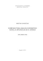 Komparativna analiza korisničkih sučelja aplikacija za e-učenje