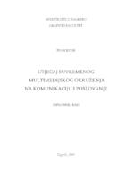 Utjecaj suvremenog multimedijskog okruženja na komunikaciju i poslovanje