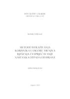 Metode istraživanja korisnika u okviru dizajna rješenja za sprječavanje nastanka otpada od hrane