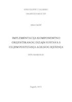 Implementacija komponentno orijentiranog dizajn sustava s ciljem postizanja agilnog rješenja