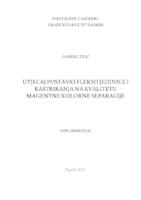 Utjecaj postavki flekso jedinice i rastriranja na kvalitetu magentne kolorne separacije