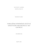 Poboljšanje korisničkog iskustva uspostavom ANN predikcije i NLP chatbota