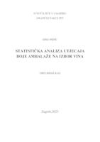 Statistička analiza utjecaja boje ambalaže na izbor vina