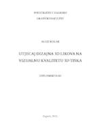 Utjecaj dizajna 3D likova na vizualnu kvalitetu 3D tiska