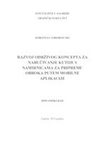 Razvoj održivog koncepta za naručivanje kutije s namirnicama za pripremu obroka putem mobilne aplikacije