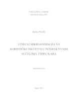 Utjecaj mikroanimacija na korisničko iskustvo u interaktivnim sučeljima TTRPG igara