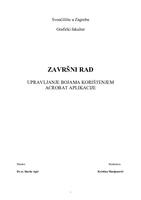 prikaz prve stranice dokumenta Upravljanje bojama korištenjem Acrobat aplikacije