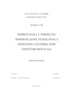 prikaz prve stranice dokumenta Tribologija u području dodirne zone temeljnog i ofsetnog cilindra kod ofsetnih rotacija