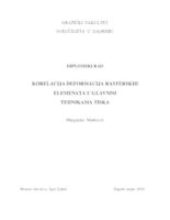 prikaz prve stranice dokumenta Korelacija deformacija rasterskih elemenata u glavnim tehnikama tiska